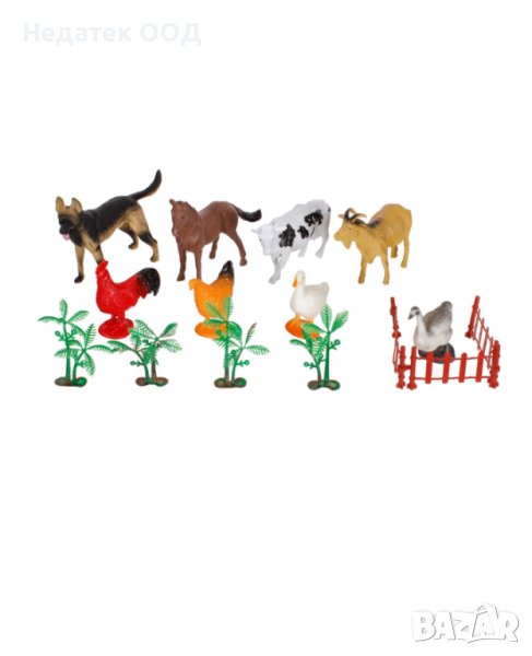  Комплект за игра, Селскостопански животни, 16 бр., снимка 1