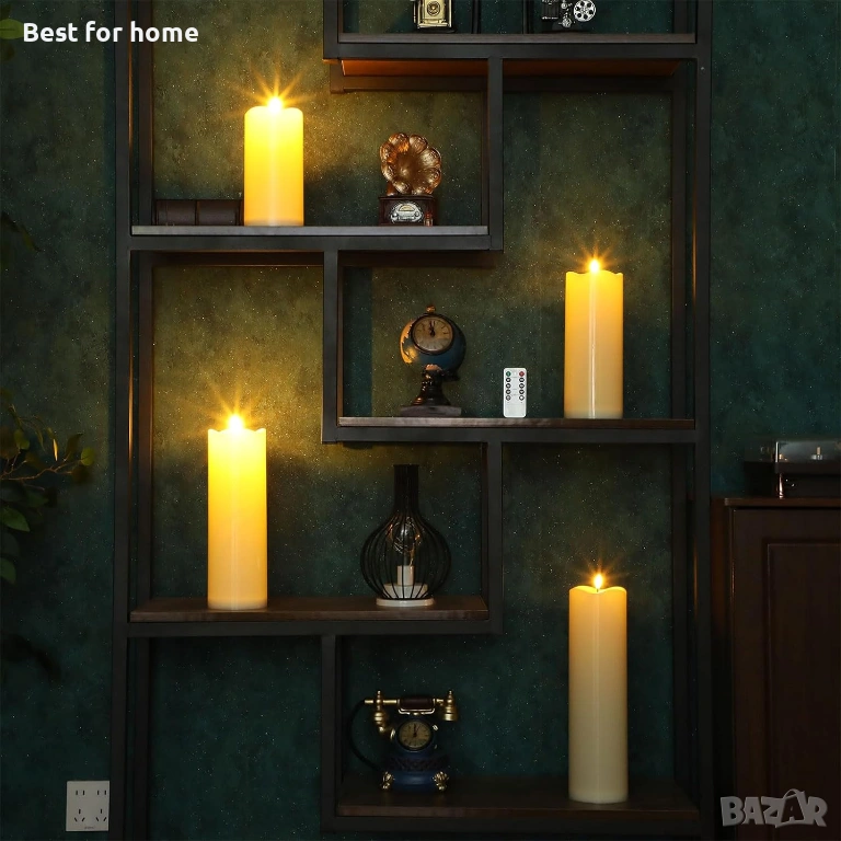 Комплект Плаващи LED Свещи Rossesay – Водоустойчиви, Безпламъчни и Реалистични, снимка 1