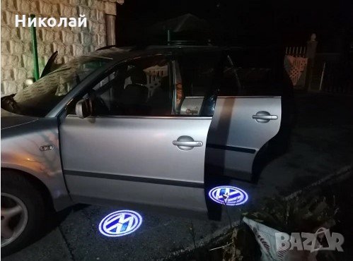 LED светлини за врата с лого на VW и за Audi модели до 2020, снимка 1