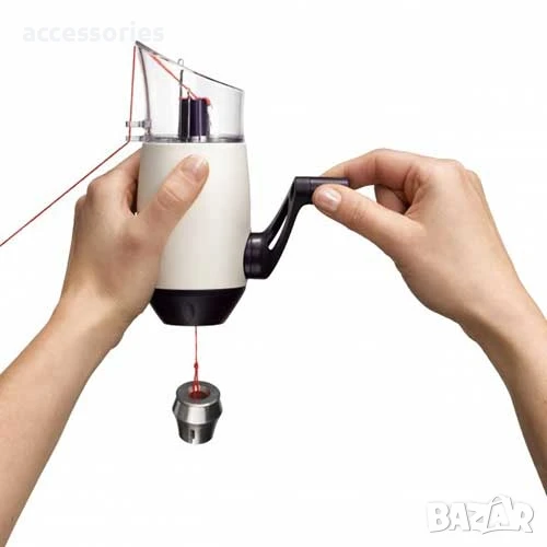 Комплект за плетени шнурове-мелничка, тел, прежда, снимка 1