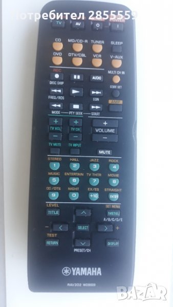 YAMAHA дистанционно за усилватели, снимка 1