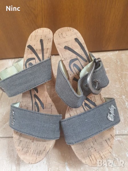 Дамски сиви чехли Replay 37, снимка 1