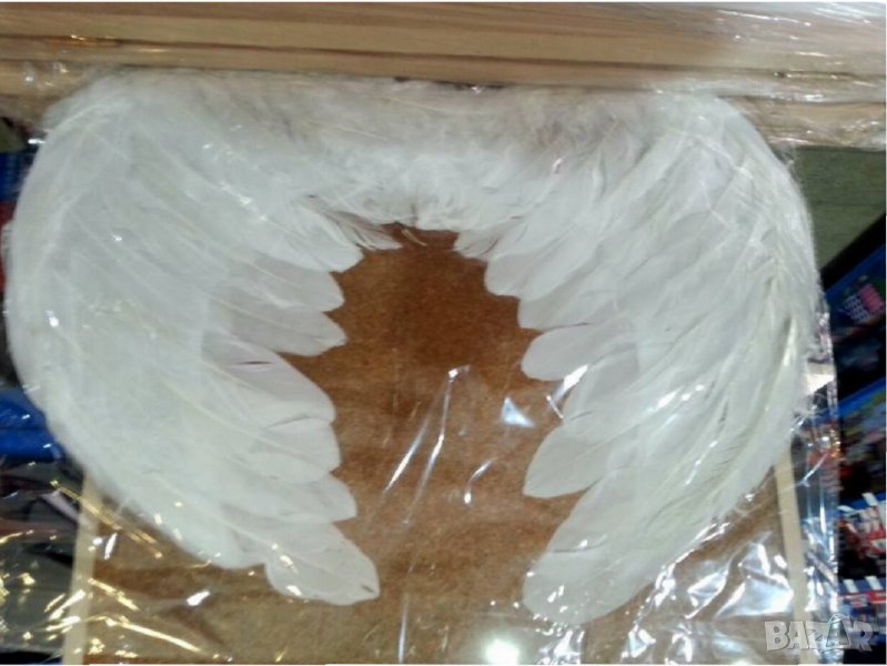 Бели ангелски крила,естествени пера., снимка 1