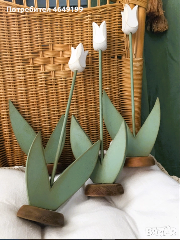 Дървени лалета, снимка 1