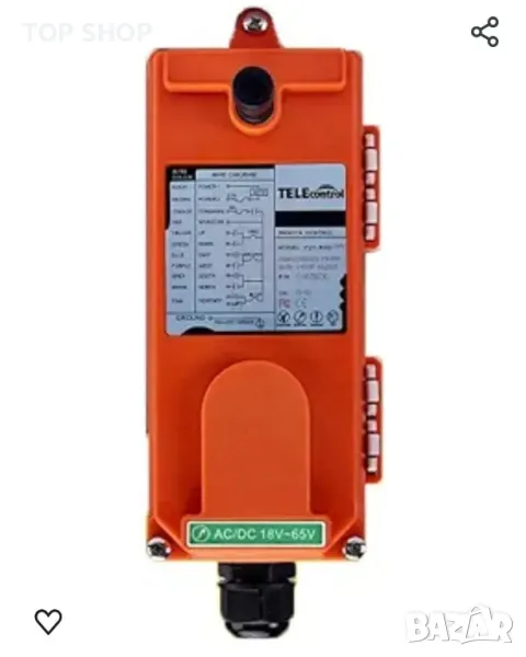 Дистанционно за индустриален кран или телфер F21-4S AC/DC 18V-65V (1 предавател + 1 приемник), снимка 1