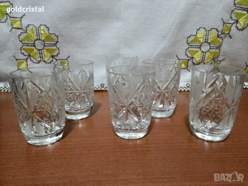 Руски кристални чаши , снимка 1