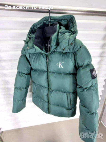 Calvin Klein Мъжко Зелено Зимно Яке С Качулка Келвин Клайн Код I_90, снимка 1