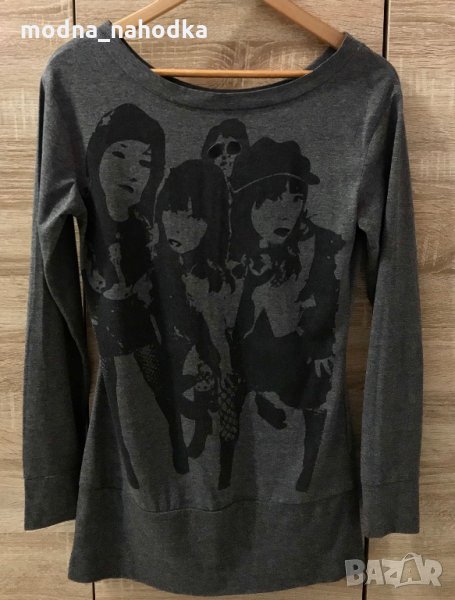 Сива дамска туника TERRANOVA, размер M, снимка 1