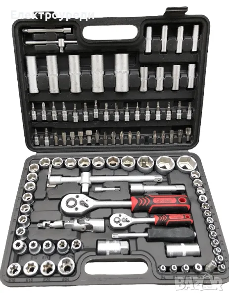 Гедоре 108 части STAHLМAYER Комплект Инструменти с тресчотки, снимка 1