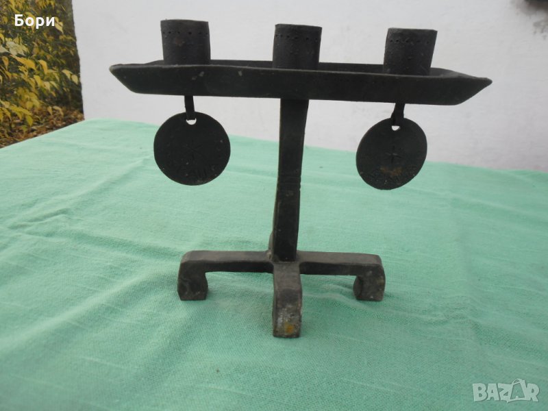 Свещник ковано желязо, снимка 1