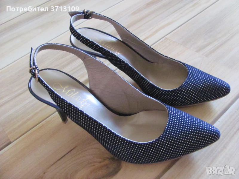 Дамски обувки с ток Milady , номер 39, ток 7см., снимка 1