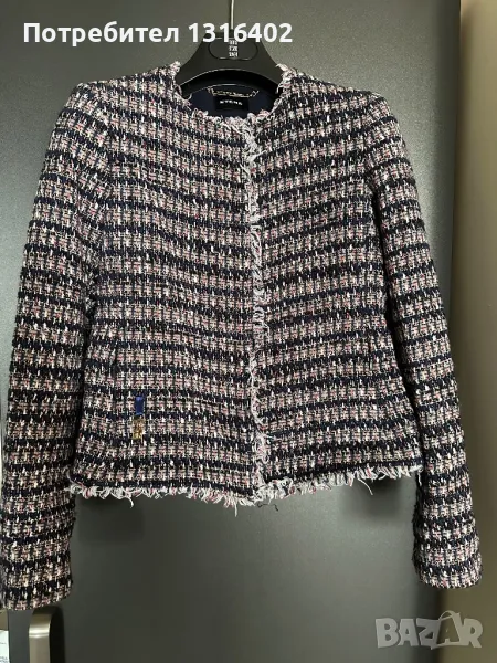 Елегантно сако от букле Etére размер XS/S, снимка 1