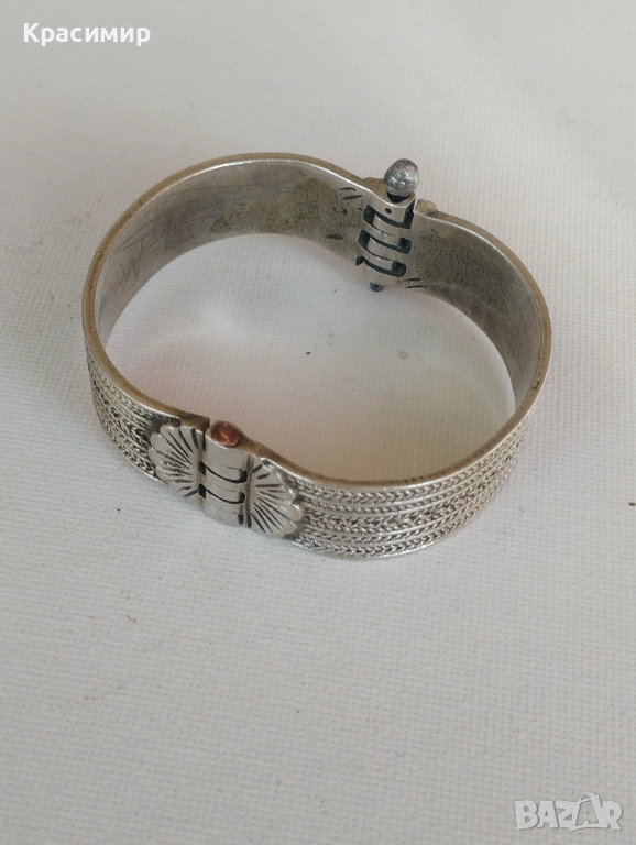 Стара сребърна гривна, снимка 1