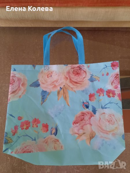 Синя чанта за пазар, снимка 1