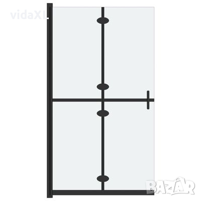 vidaXL Сгъваема стена за душ с матирано ESG стъкло, 110x190 см(SKU:151196, снимка 1