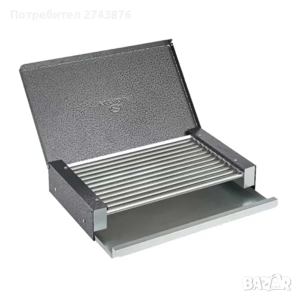  ЕК-359 К, БЪЛГАРСКА СКАРА С КАПАК, 1600 W, Тавичка за оттичане, стъргалка за почистване, снимка 1