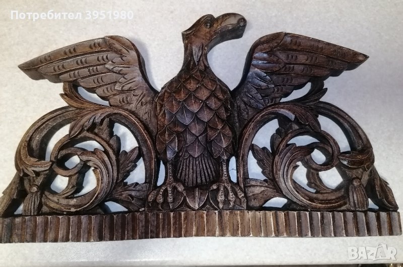 Гипсова отливка имитация на дърворезба, снимка 1