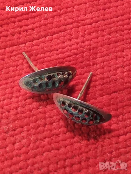 СТАРИ ЕМАЙЛИРАНИ СРЕБЪРНИ ОБЕЦИ ВИСОКА ПРОБА СРЕБРО с МАРКАЗИТИ - НЯКОИ ЛИПСВАТ! 46814, снимка 1