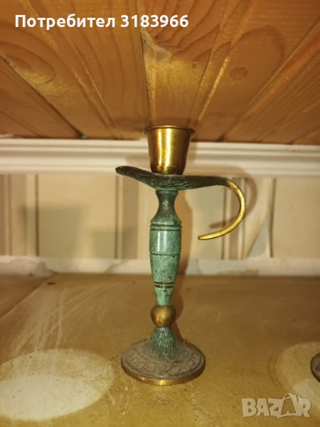 свещник от месинг № 8, снимка 1