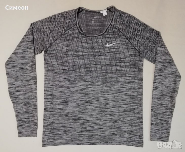 Nike DRI-FIT Knit оригинална блуза L Найк спорт фланелка фитнес, снимка 1