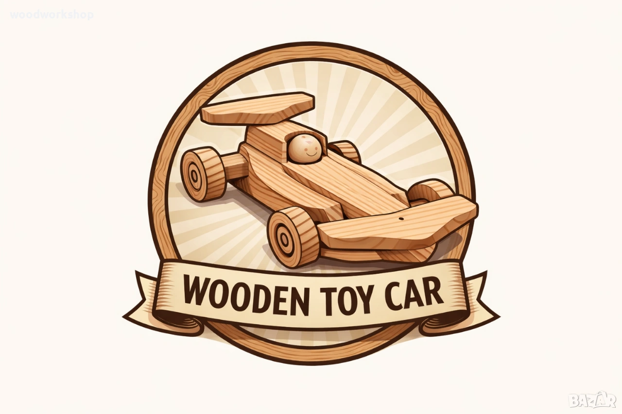 дървен болид, направи си сам, играчка за сглобяване, DIY играчки , снимка 1