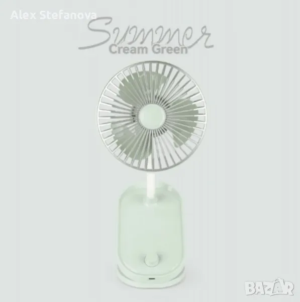 Мини вентилатор с щипка – преносимо освежаване с елегантен дизайн, снимка 1