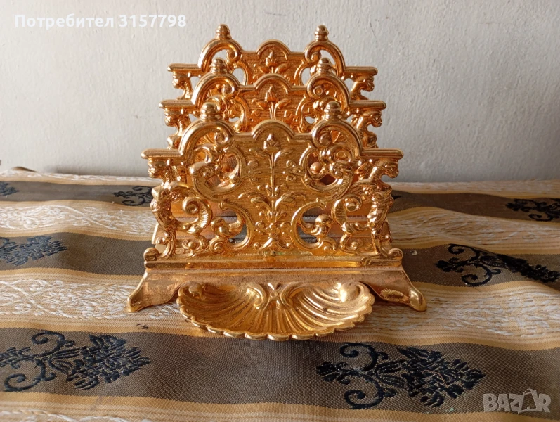 Винтидж салфетник,поставка за писма, снимка 1