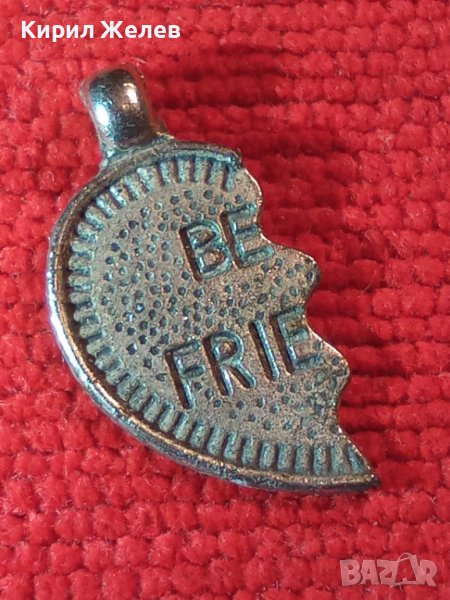 BEST FRIEND - ПОСРЕБРЕНО МЕДАЛЬОНЧЕ СЪРЧИЦЕ - Най-ДОБЪР ПРИЯТЕЛ БЛАГОРОДНА СТОМАНА АРТ ПЕНДАНТ 35436, снимка 1