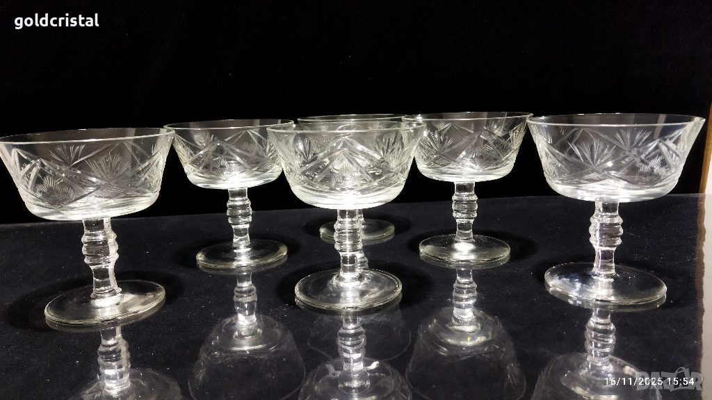 ретро стъклени чаши , снимка 1