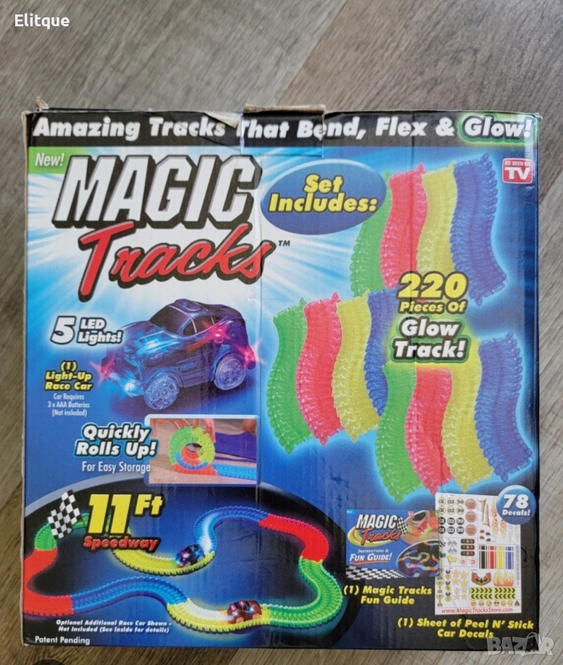 Magic Tracks – Детска светеща писта (220 части) 🚗, снимка 1