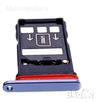 SIM държач (2 SIM) /Син/ за Huawei Mate 20X 5G Баркод : 563267, снимка 1