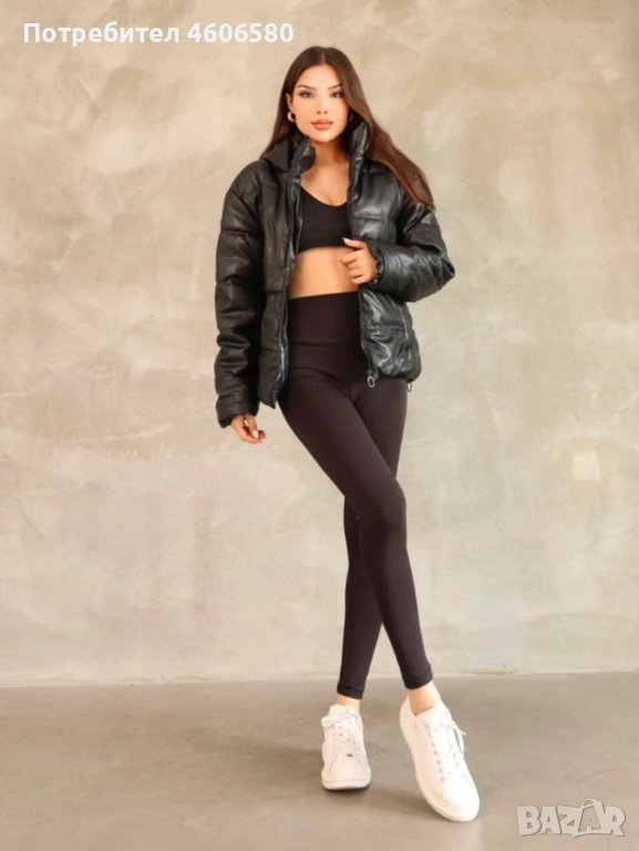 Дамско яке от еко кожа, снимка 1