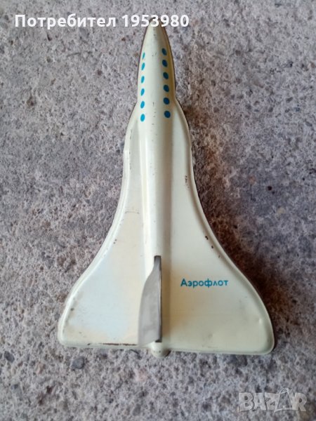 Старо метално самолетче Аерофлот, снимка 1