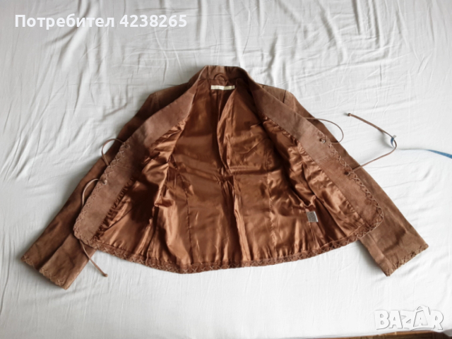 яке естествена кожа-велур, снимка 3 - Якета - 52795921