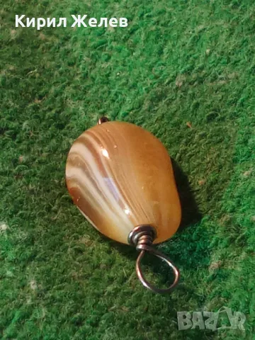 АРТ ХЕНД МЕЙД ПЕНДАНТ МЕДАЛЬОН ПОСРЕБРЕН със САРДОНИКС КАМЪК 74071, снимка 9 - Колиета, медальони, синджири - 35653845