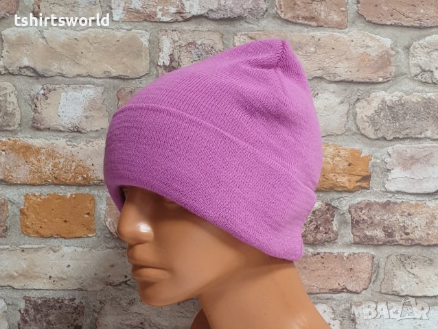 Нова зимна дамска/детска шапка в розов цвят, снимка 6 - Шапки - 43375934