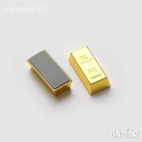 Магнит златно кюлче , снимка 2 - Други - 32676446