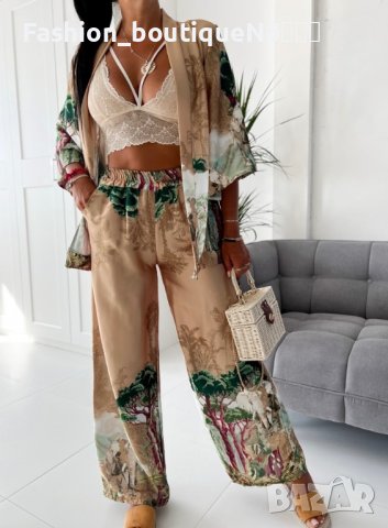 Комплект панталон с кимоно Кайро  , снимка 1 - Комплекти - 44098633