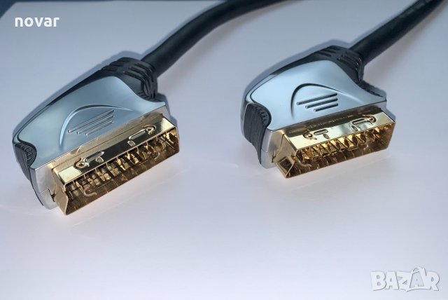Скарт кабел 1,50м Scart cable HQ Silver Series позлатен , снимка 6 - Други - 34579064