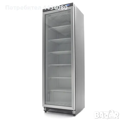 Вертикален фризер със стъклена врата – 349 литра, -18°C до -22°C, снимка 5 - Хладилни витрини и фризери - 50398086