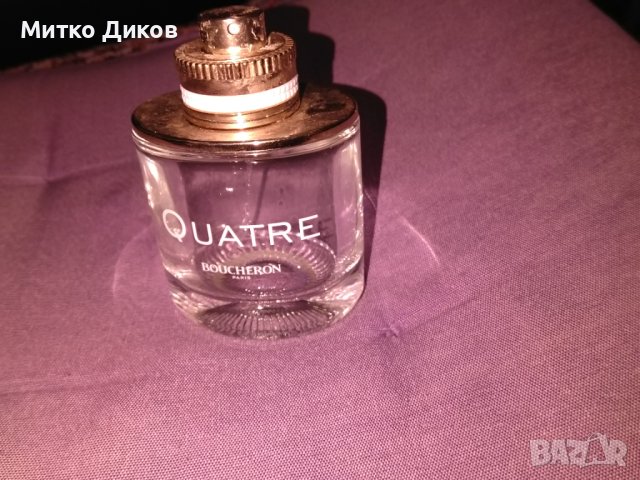 Бутилка шише от марков парфюм Quatre Boucheron Paris, снимка 1