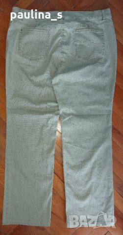 Зелени еластични дънки "Zerres" / голям размер , снимка 3 - Дънки - 32488440