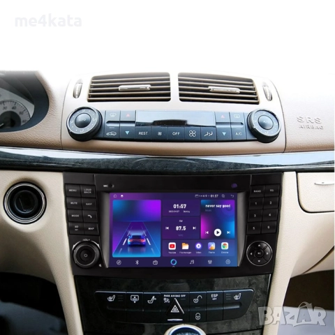 7-инчова мултимедия за Mercedes E-Class W211 (2002–2009) – Android Carplay, снимка 3 - Аксесоари и консумативи - 52872904