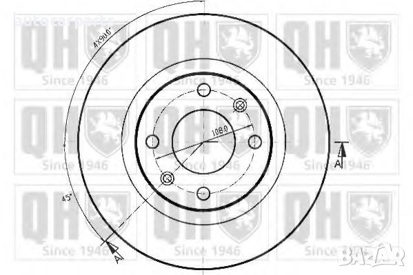 Спирачни дискове за Ситроен Берлинго, С2, С3, С4 Кактус и Пежо Партнер / CITROEN, PEUGEOT, снимка 4 - Части - 43879212