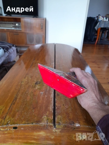 Стара дървена китара сувенир, снимка 6 - Други ценни предмети - 53237578