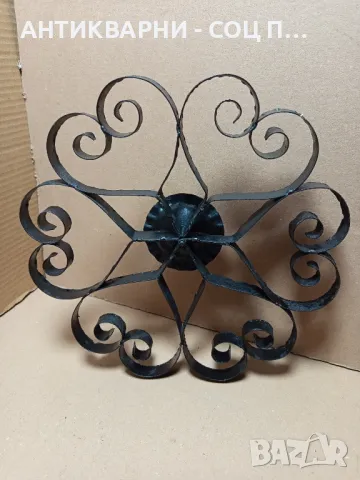 Стар Ръчно Кован Метален Орнамент., снимка 4 - Антикварни и старинни предмети - 49276872