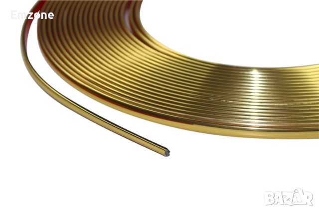 10м х 10мм Златна Универсална Декоративна лайстна лайсна Самозалепваща лента Интериор Автомобил , снимка 3 - Аксесоари и консумативи - 40505356