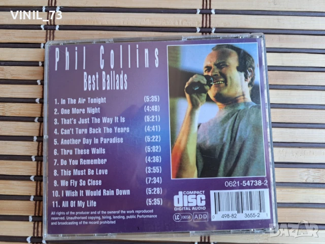 Phil Collins – Best Ballads, снимка 3 - CD дискове - 50600769