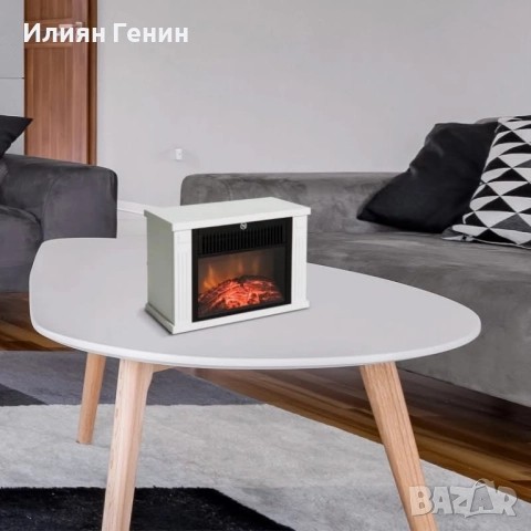 Електрическа камина с нагревател, снимка 2 - Камини - 52580653