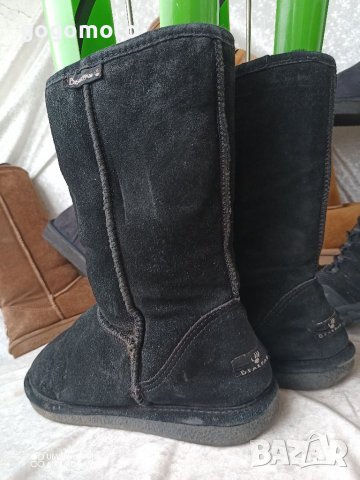 UGG® аналог,BEARPAW® original USA boots,38 - 39 Непромокаеми,100% велурени ботуши, UGG® аналог+ВЪЛНА, снимка 1 - Дамски ботуши - 39304407